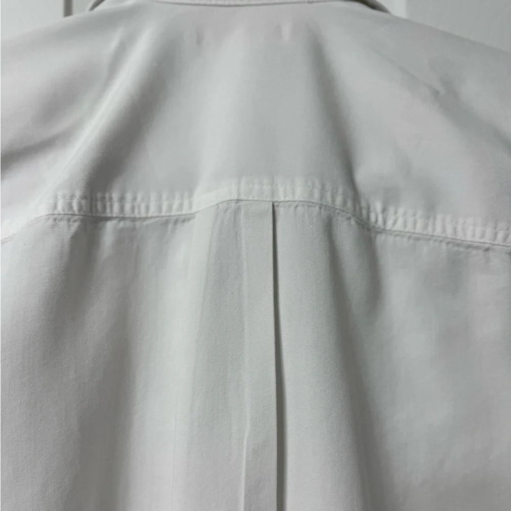 Madewell shirt XXS white button front collar pocket each breast long sleeve NWOT - Picture 8 of 13
